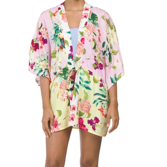 PQ SWIM Multicolor Summer Hibiscus Katrina Cover-up - Picture 3 of 5